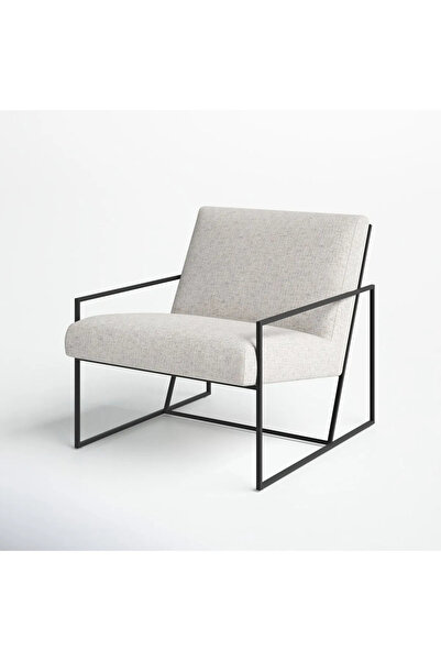 SEZBİL Berjer (1 ADET) İskandinav Berjer Metal Berjer Tekli Koltuk Ofis Cafe