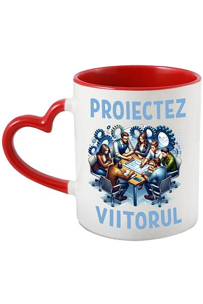 StoryGift Romania Mug I Design the Future Engineers Team 3D Plans Architect, 330ml, Ceramic with , With ,STG.