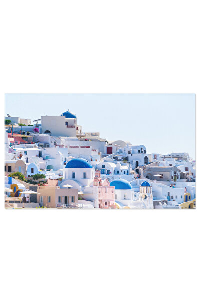 StoryGift Romania Tablou Canvas Oia, Santorini, Grecia Traditie Si Arhitectur...