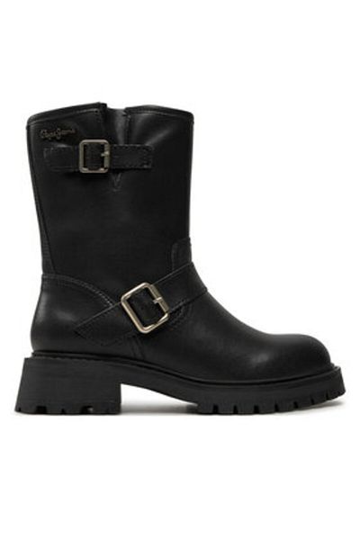 Pepe Jeans ghete de damă până la gleznă PLS50567 negre