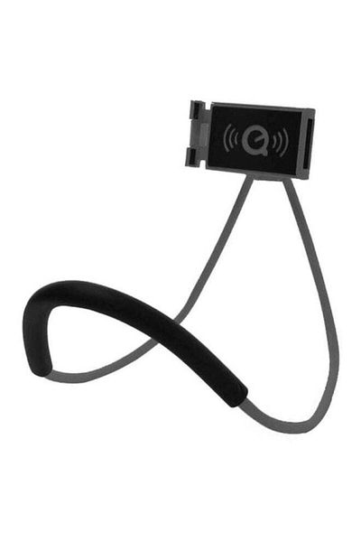 Generic 360 Degree Neck Phone Holder Grey/Black