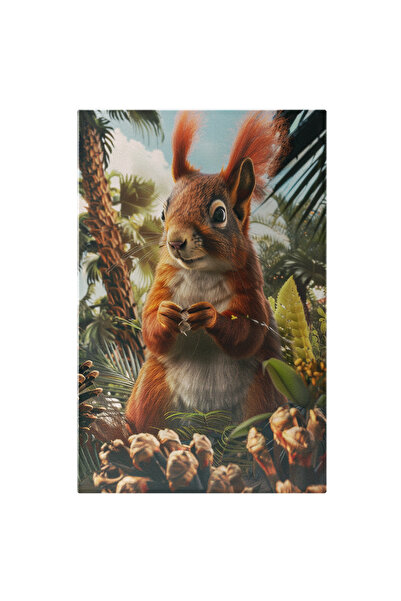 StoryGift Romania Tablou Canvas Veverița Cu Provizii Din Belșugul Oferit De V...