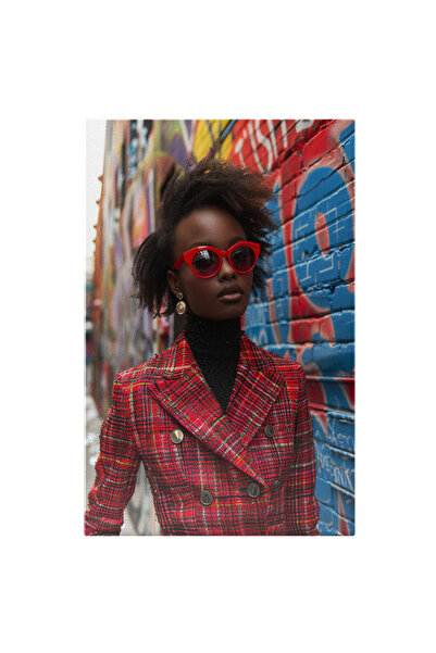 StoryGift Romania Tablou Canvas 60 X 40cm Femeie Stilată La Plimbare Printre ...