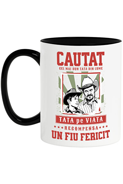 StoryGift Romania Cana Cel Mai Cautat Tata Fiu Familie Relatie Iubire, 330ml,...