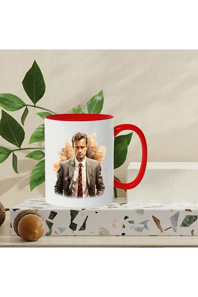 StoryGift Romania Mug With Matthew Lewis, English Actor, Celebrity, Costume, Multicolor 330 ml, Ce, Cu,STG
