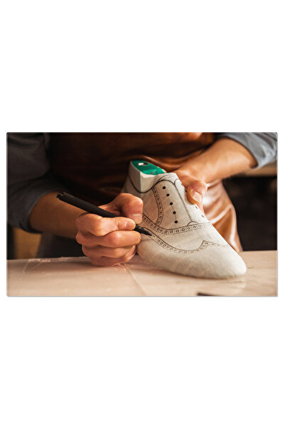 StoryGift Romania Tablou Canvas Cizmarul Deseneaza Designul Profesional, Mese...