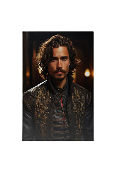 StoryGift Romania Tablou Canvas: Portret Barbat Cu Par Brunet Si Mustata Tinu...