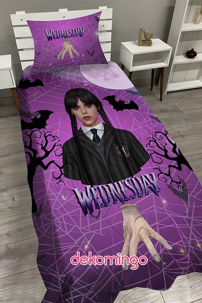 dekomingo Wednesday Purple Baby and Children's Room Pike Set