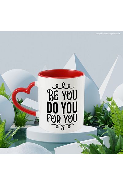 StoryGift Romania Mug with a message that encourages you to be yourself and do things for yourself, With ,STG