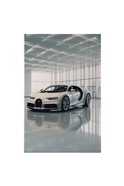StoryGift Romania Tablou Canvas: Autovehicul De Lux Bugatti - Alb Prezentare ...