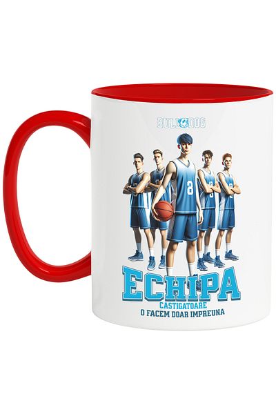 StoryGift Romania Basketball team mug, we win together, sports lovers, 330ml, Cu, STG