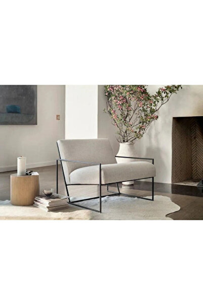 SEZBİL Berjer (1 ADET) İskandinav Berjer Metal Berjer Tekli Koltuk Ofis Cafe