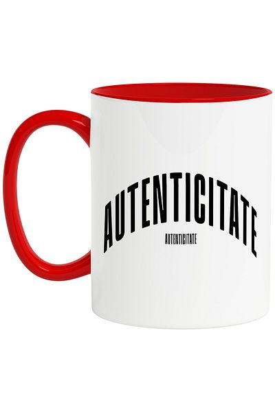 StoryGift Romania Mug The Word Authenticity, Motivational, Self Help, Self Understanding, Appreciate, With,STG