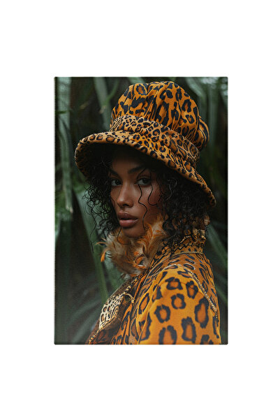 StoryGift Romania Tablou Canvas Refugiul Verde Al Fetei De Culoare Îmbrăcată ...