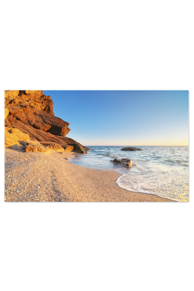 StoryGift Romania Tablou Canvas Peisaj Maritim Linistit Maritim, Apa, Plaja, ...