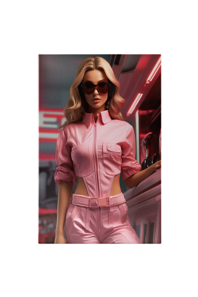 StoryGift Romania Tablou Canvas: Sclipirea Luminilor Rozii La Vederea Armonie...