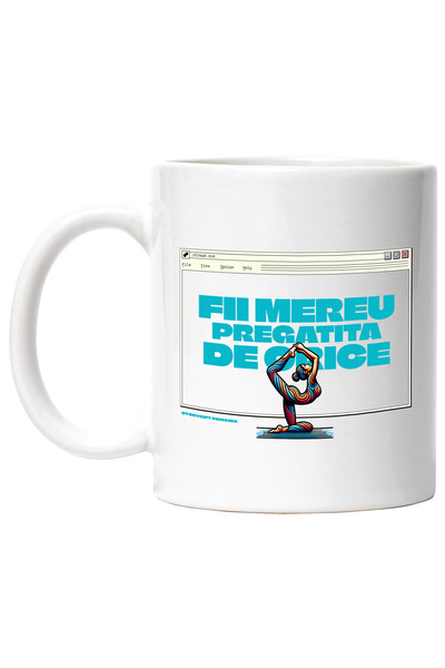 StoryGift Romania Cana Femeie Facand Yoga Motivational Fii mereu Pregatita de...