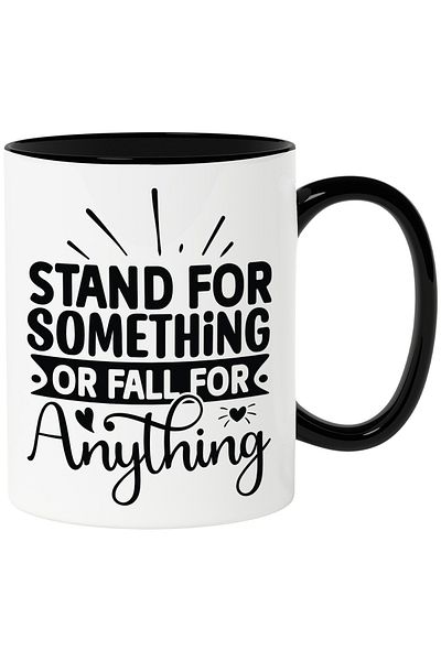 StoryGift Romania Mug with hearts and a message that encourages you to believe in something/represent something with , With ,STG.