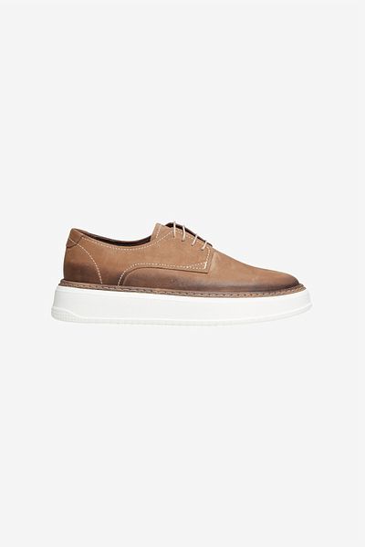 ALTINYILDIZ CLASSICS 100% Nubuck Comfortable Sole Casual Mink Shoes