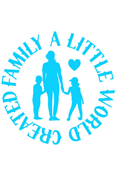 StoryGift Romania Sticker Autocolant 70CM Exterior cu o mama care isi tine fe...