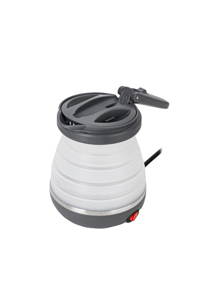 CAMRY Mini fierbător electric portabil, husă pliabilă din silicon pentru călătorii, capacitate 0,6 l, 750 W, gri