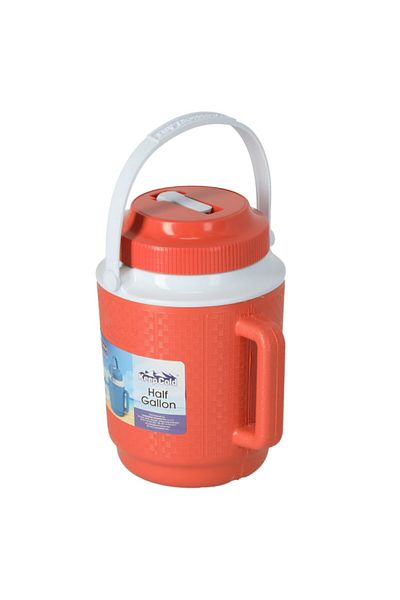 Cosmoplast Top and Side Handle Keep Cold Plastic Water Cooler 1/2 Gal