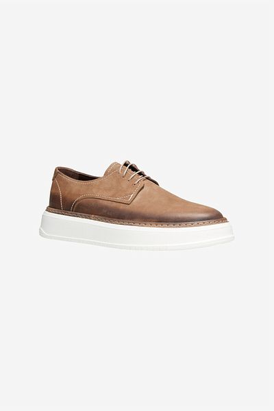 ALTINYILDIZ CLASSICS 100% Nubuck Comfortable Sole Casual Mink Shoes