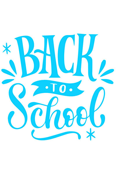 StoryGift Romania Sticker Autocolant 30CM Exterior pentru elevii care incep noul an scolar cu mesajul "Back to s