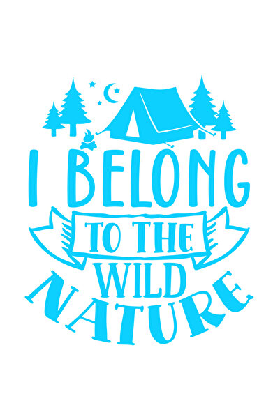 StoryGift Romania Sticker Exterior cu brazi si un cort pentru cei care ii apartin naturii salbatice , Vinyl