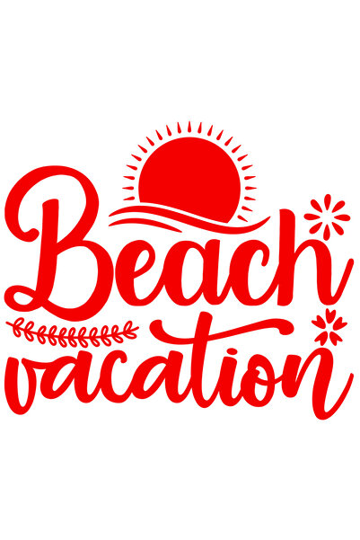 StoryGift Romania Sticker Exterior cu ilustratie de la mare si mesajul "Beach...