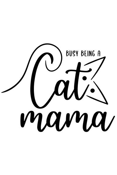 StoryGift Romania Sticker Eticheta 40CM Exterior cu pentru iubitoarele de pisici cu mesajul "Busy being a cat ma