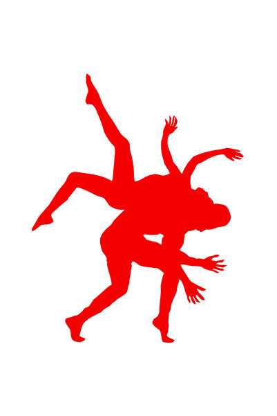 StoryGift Romania Sticker Adeziv 90CM Exterior cu o dansatoare si un dansator...