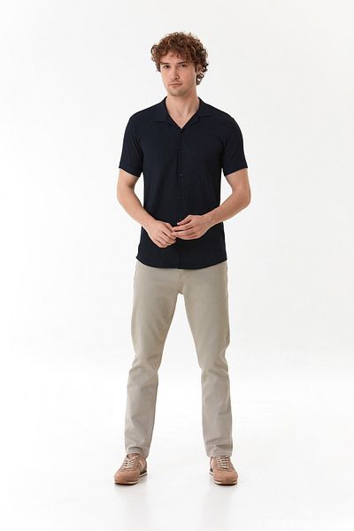 Fulla Moda Basic Wrapped Fabric Shirt