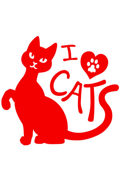 StoryGift Romania Sticker Autocolant 70CM Exterior cu o pisica si mesajul in ...