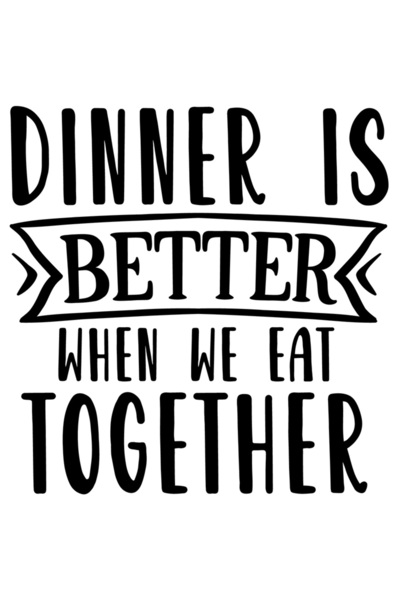 StoryGift Romania Sticker Exterior cu mesajul "Cina e mai buna atunci cand ma...