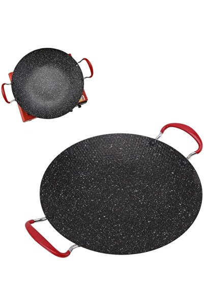 Generic 38cm Double Handle Cast Iron Grill Pan
