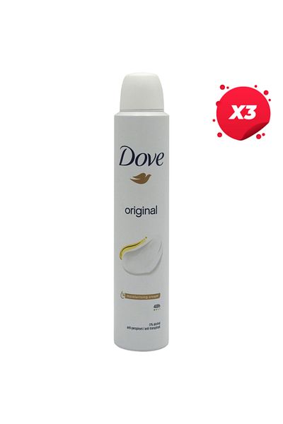 Dove X3 - DOVE ANTIPERSPIRANT DEO 200ML ORIGINAL WOMAN