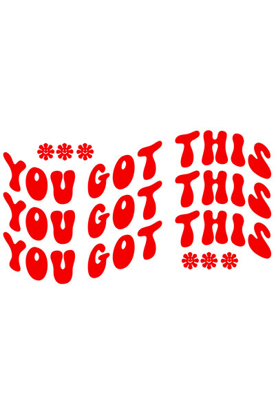 StoryGift Romania Sticker Autocolant 30CM Exterior cu floricele si mesajul in...