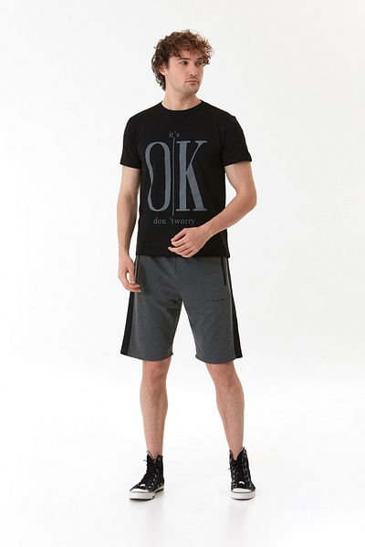 Fulla Moda It`S Ok Printed Crew Neck T-Shirt
