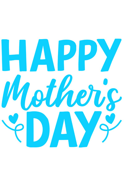 StoryGift Romania Sticker Autocolant 30CM Exterior pentru toate mamele cu textul "Happy Mother's Day" - zi a mam