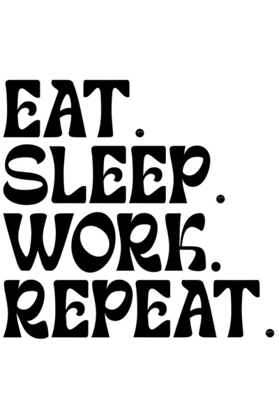 StoryGift Romania Sticker Autocolant 30CM Exterior cu mesajul "Eat. Sleep. Wo...