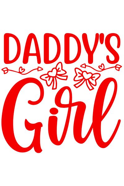 StoryGift Romania Sticker Autocolant 70CM Exterior cu fundite cu inimioare si textul "Daddy's girl" - fetita tat