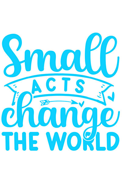 StoryGift Romania Sticker Autocolant 30CM Exterior cu mesajul "Faptele mici s...