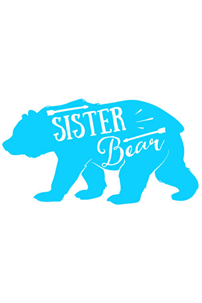 StoryGift Romania Sticker Eticheta 40CM Exterior cu o figura de ursoaica si s...