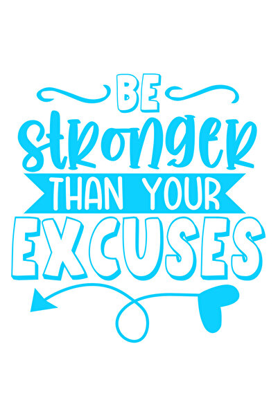 StoryGift Romania Sticker Eticheta 40CM Exterior cu mesajul "Fii mai puternic...