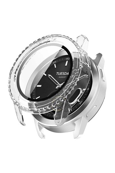 SKYDDAR INNOVATION 360° Ultra-Thin Anti-Shock Protective Case for Xiaomi Watch S3, Anti-Shock Full Screen - Transparent