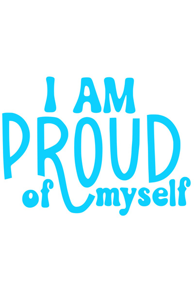 StoryGift Romania Sticker Adeziv 90CM Exterior cu mesajul in engleza "I am pr...