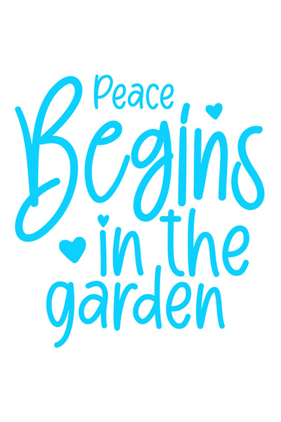 StoryGift Romania Sticker Exterior cu mesajul in engleza "Peace begins in the...