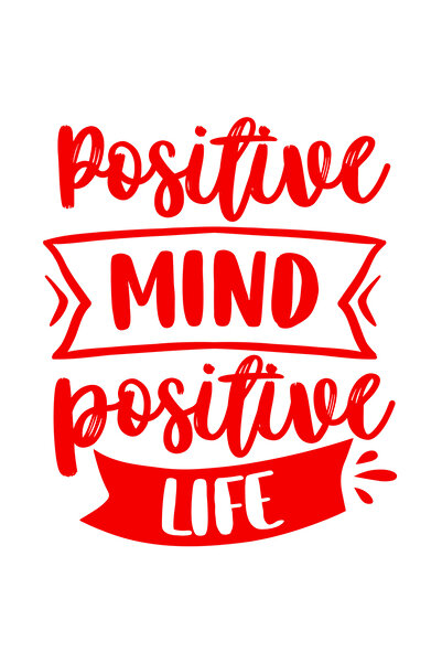 StoryGift Romania Sticker Autocolant 70CM Exterior cu textul "Positive mind, ...