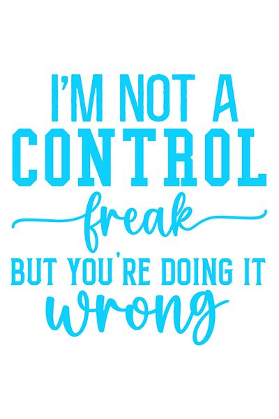 StoryGift Romania Sticker Autocolant 30CM Exterior cu mesajul "Nu sunt un obsedat de control, dar tu o faci gres